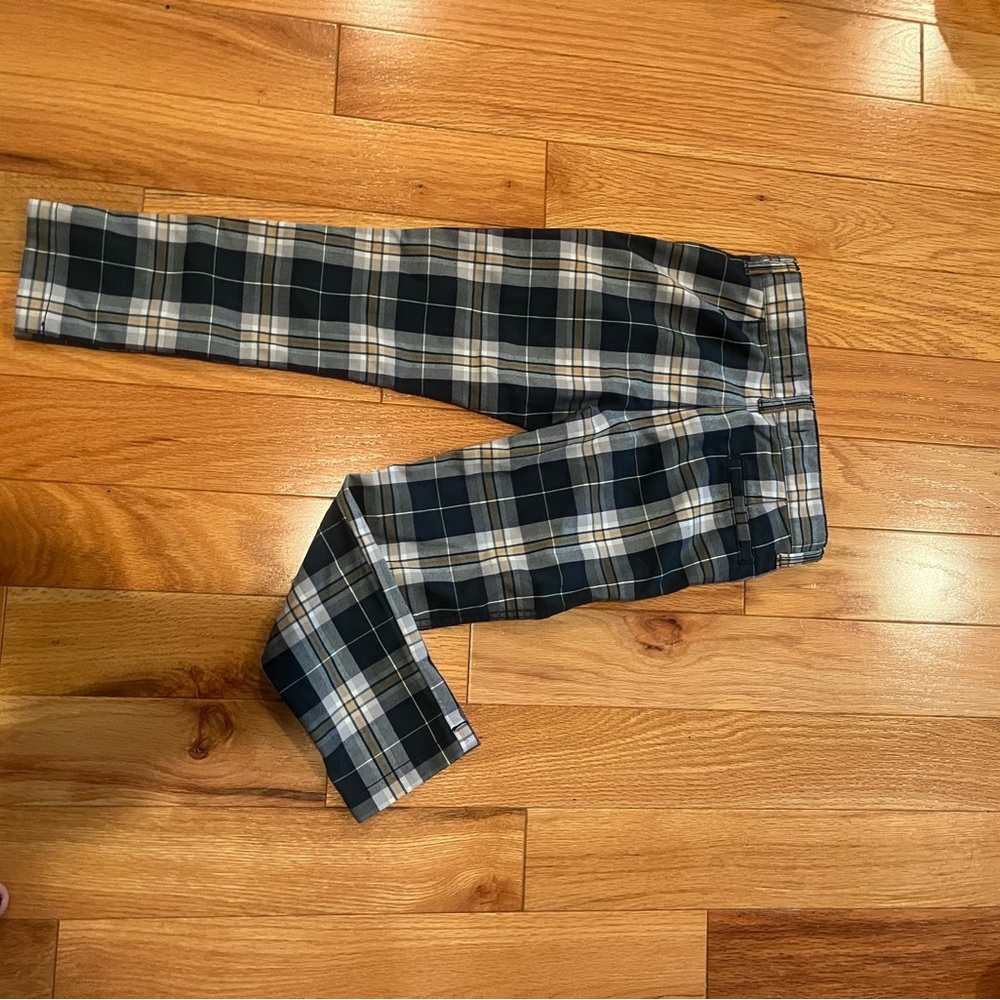 Nordstrom’s Boy’s Size 5 Plaid Pants - Navy, Dark Green and Yellow